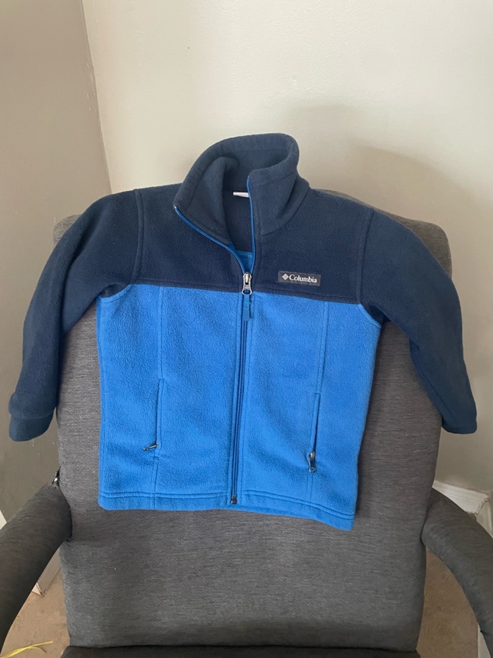 Columbia Navy and Royal Blue Fleece Jacket